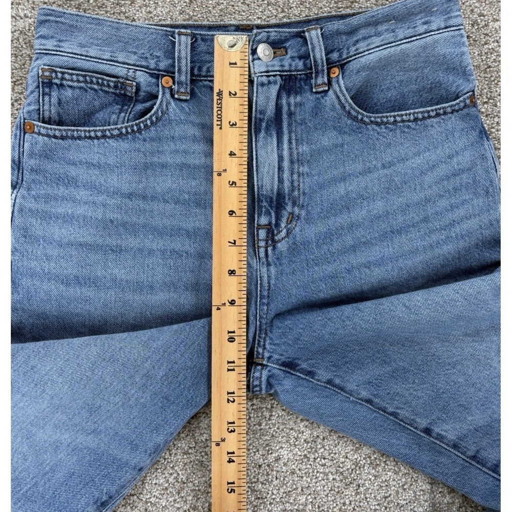 Madewell Baggy Straight Fit Jean Womens 26 Blue Light Wash High Rise 100% Cotton - Picture 12 of 13